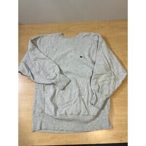 Vintage Champion Sweatshirt Light Gray Womans Size XL 100% Cotton